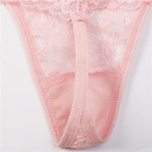 Load image into Gallery viewer, FINETOO Lace G-String Sexy Women Thong Lace floral Panties Low-rise T-back Panty Fashion Organza Bikini Underwear Lady Lingerie
