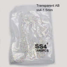 Load image into Gallery viewer, 1440pcs Glass 3D Rhinestones For Nail Art Design Gems Nail Decorations Crystal Strass AB Stones SS3-SS10
