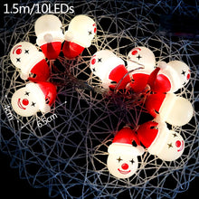 Load image into Gallery viewer, 1.5m 10Led Christmas Tree Santa Claus Snowman Snowflake Led Light String Festival Bar Home Party Decor Christmas Ornament

