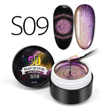 Load image into Gallery viewer, Venalisa 9D Gel Varnish Cat Eye Magic Chameleon Gel Varnish Nail Manicure Galaxy Starry Magnetic Multicolor 5ml Nail Gel Polish
