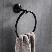 Load image into Gallery viewer, Bathroom Accessories Corner Shelf,Towel Rack,Paper holder,Towel Bar,Toilet Brush Holder Towel Rail Brass Black bathroom Hardware
