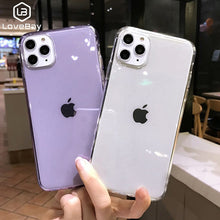 Load image into Gallery viewer, Lovebay Transparent Glitter Candy Color Phone Case For iPhone 11 Pro X XR XS Max 7 8 6 6s Plus Shockproof Clear Soft Back Cover

