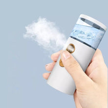 Load image into Gallery viewer, Portable USB Rechargeable Nano Mister Humidifier Cooling Mist Mini Face Humidifier Eyelash Extensions Sprayer Facial Device
