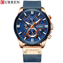 Load image into Gallery viewer, CURREN Watch Chronograph Sport Mens Watches Quartz Clock Leather Male Wristwatch Relogio Masculino Fashion Gift for Men
