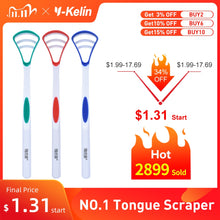 Load image into Gallery viewer, 2020 New Y-Kelin Tongue Scraper  Brush Cleaner Oral Cleaning Toothbrush  Brush Fresh Breath Remove Coating Tongue Scraper

