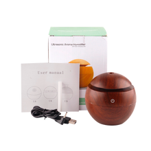 Load image into Gallery viewer, 130ML USB Aroma Diffuser  Ultrasonic Cool Mist Humidifier Air Purifier 7 Color Change LED Night light for Office Home
