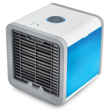 Load image into Gallery viewer, Mini USB Portable Air Cooler Fan Air Conditioner 7 Colors Light Desktop Air Cooling Fan Humidifier Purifier For Office Bedroom
