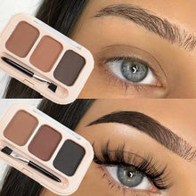 Load image into Gallery viewer, Eyebrow Enhancer Eyebrow Powder 3 Color Palette Pigment Long-lasting Eye Brow Make Up Tint Shades Eyebrows Women Makeup Cosmetic
