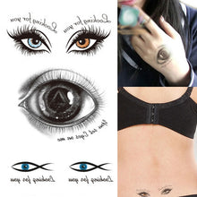 Load image into Gallery viewer, Temporary Tattoo Sticker Horror cat bat Terror Wound Realistic Blood Injury Scar Tattoo Sticker For Halloween Makeup Body Art
