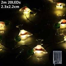 Load image into Gallery viewer, 1.5m 10Led Unicorn Snowman Snowflake Photo Clips Led Light String Wedding Festival Bar Home Party Decoration Christmas Ornament

