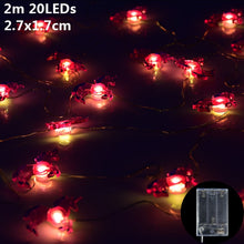 Load image into Gallery viewer, 1.5m 10Led Unicorn Snowman Snowflake Photo Clips Led Light String Wedding Festival Bar Home Party Decoration Christmas Ornament
