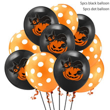 Load image into Gallery viewer, Scary Halloween Pumpkin Ghost Spider Confetti Balloon Latex Happy Halloween Decoration Kids Air Baloons Birthday Party Supplies

