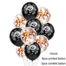 Load image into Gallery viewer, Scary Halloween Pumpkin Ghost Spider Confetti Balloon Latex Happy Halloween Decoration Kids Air Baloons Birthday Party Supplies
