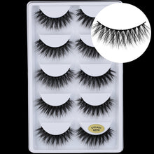 Load image into Gallery viewer, 5 pairs 5D Mink Eyelashes Natural False Eyelashes Lashes Soft Fake Eyelashes Extension Makeup Wholesale
