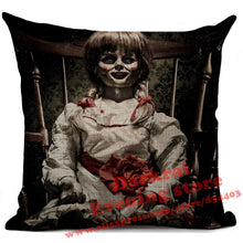 Load image into Gallery viewer, Halloween Horror Cushion Cover Chucky Annabelle Scream Clown Printed Throw Pillows Living Room Halloween Decorative Pillow Case
