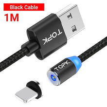 Load image into Gallery viewer, TOPK AM23 LED Magnetic USB Cable,Magnet Charger &amp; USB Type C Cable &amp; Micro USB Cable &amp; Mobile Phone Cable foriPhone 11 X 8 7Plus
