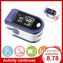 Load image into Gallery viewer, Portable Blood Oxygen Monitor Finger Pulse Oximeter Oxygen Saturation Monitor Fast Shipping within 24hours (without Battery)
