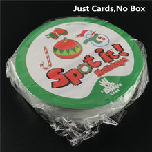 Load image into Gallery viewer, Dobble 16 styles Spot It Card Game Toy Iron Box Sport Go Camping Hip Kids Board Games Gift Animals Alphabet123
