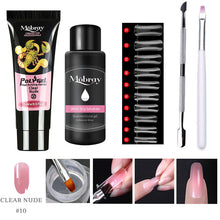 Load image into Gallery viewer, Poly nail gel Kit Nail Extension Poly Gel Set With Nial Tips Dual Form Qiuck Dry Builder Gel For Manicure Finger Extend Brush

