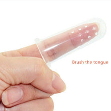 Load image into Gallery viewer, 1pcs Baby Cleaning Finger Toothbrush Storage Box Super Soft Kids Pet Finger Toothbrush Storage Supplies Finger Toothbrush And Bo
