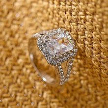 Load image into Gallery viewer, DAXI Luxury Zircon Engagement Ring Female Square Geometry AAA Zircon Austria Crystal Romantic Wedding Rings For Women Party Gift
