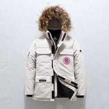 Load image into Gallery viewer, 90%Down Jackets Men Winter Jacket Men Fashion Thick Warm Parkas Fur White Duck Down Coats Casual Man Waterproof Down Jackets 165
