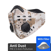 Load image into Gallery viewer, WEST BIKING Sport Face Mask Activated Carbon Filter Dust Mask PM 2.5 Anti-Pollution Running Training MTB Road Bike Cycling Mask
