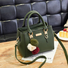 Load image into Gallery viewer, Yogodlns women beading pendant handbag ladies embossed shoulder bag ladies Messenger bag hairball bags high quality bag
