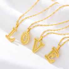 Load image into Gallery viewer, Capital Letter Initial Necklace For Women Stainless Steel Gold A-Z Alphabet Pendant Necklace Jewelry Christmas Gift Bijoux Femme
