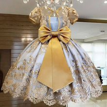 Load image into Gallery viewer, Girls Princess Kids Dresses for Girls Tutu Lace Flower Embroidered Ball Gown Baby Girls Clothes Children Wedding Party Dress
