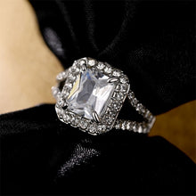 Load image into Gallery viewer, DAXI Luxury Zircon Engagement Ring Female Square Geometry AAA Zircon Austria Crystal Romantic Wedding Rings For Women Party Gift
