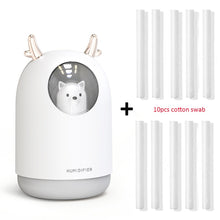 Load image into Gallery viewer, Home Appliances USB Humidifier 300ml Cute Pet Ultrasonic Cool Mist Aroma Air Oil Diffuser Romantic Color LED Lamp Humidificador
