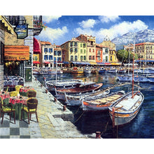 Load image into Gallery viewer, CHENISTORY Frame Boat Beach DIY Painting By Numbers Modern Wall Art Picture By Numbers Acrylic Canvas By Numbers For Home Decors

