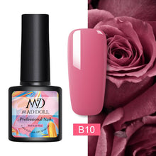 Load image into Gallery viewer, MAD DOLL 8ml 60 Colors Gel Nail Polish  Nail Color Nail Gel varnish Soak Off UV Gel Varnish Base Coat No Wipe Top Coat
