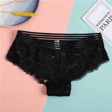 Load image into Gallery viewer, FINETOO Lace G-String Sexy Women Thong Lace floral Panties Low-rise T-back Panty Fashion Organza Bikini Underwear Lady Lingerie
