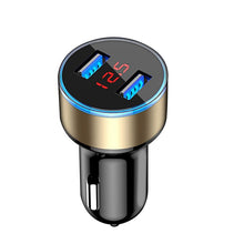 Load image into Gallery viewer, Lovebay 3.1A LED Display Dual USB Car Charger Universal Mobile Phone Aluminum Car-Charger for Xiaomi Samsung iPhone 11 Pro Max
