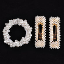 Load image into Gallery viewer, 14 Colors Woman Elegant Pearl Hair Ties Beads Girls Scrunchies Rubber Bands Ponytail Holders Hair Accessories Elastic Hair Band
