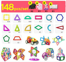 Load image into Gallery viewer, 30-252pcs DIY Magnetic Constructor Triangle Square Big Bricks Magnetic Building Blocks Designer Set Magnet Toys For Children
