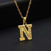 Load image into Gallery viewer, Capital Letter Initial Necklace For Women Stainless Steel Gold A-Z Alphabet Pendant Necklace Jewelry Christmas Gift Bijoux Femme
