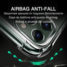Load image into Gallery viewer, Luxury Transparent Shockproof Case For iPhone 11 Pro X Xr Xs Max Soft Silicone Case iPhone 6 6s 7 8 Plus 5 5S SE 2020 Back Cover
