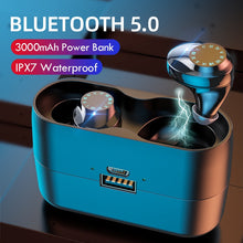 Load image into Gallery viewer, Wireless Headphones IPX7 Waterproof Touch Control 9D TWS Bluetooth 5.0 Stereo Earbuds Sports Earphones Headsets with Microphone
