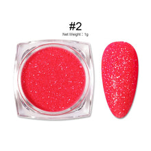 Load image into Gallery viewer, 1Box Sugar Nail Powder Glitter Nail Dust Powder Laser Gradient Nail Pigment Coloful Glitter Nail Art Decoration Accessories
