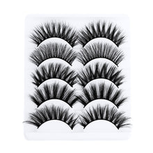 Load image into Gallery viewer, 5 pairs 5D Mink Eyelashes Natural False Eyelashes Lashes Soft Fake Eyelashes Extension Makeup Wholesale
