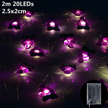 Load image into Gallery viewer, 1.5m 10Led Unicorn Snowman Snowflake Photo Clips Led Light String Wedding Festival Bar Home Party Decoration Christmas Ornament
