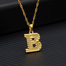 Load image into Gallery viewer, Capital Letter Initial Necklace For Women Stainless Steel Gold A-Z Alphabet Pendant Necklace Jewelry Christmas Gift Bijoux Femme
