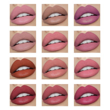 Load image into Gallery viewer, 12 Color Velvet Matte Lipstick Lip Set Waterproof Long Lasting Make Up Red Lip Gloss Pencil Kits Nude Makeup Liquid Lip Stick
