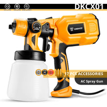 Load image into Gallery viewer, DEKO Spray Gun, 550W 220V High Power Home Electric Paint Sprayer, 3 Nozzle Easy Spraying and Clean Perfect for Beginner
