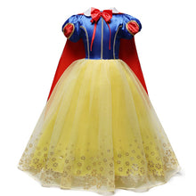 Load image into Gallery viewer, Fancy Snow White Princess Dress Christmas Costume Halloween Cosplay Dress up Baby Girl Clothes Birthday Party Kids tutu Dress
