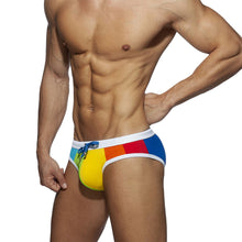 Load image into Gallery viewer, Gay Swimwear Men Push Up Rainbow Swim Briefs Trunks Mens Sexy Underwear Swimsuit Swimming Trunks Suring Bikini Beach Shorts
