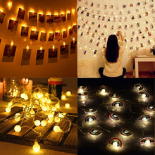 Load image into Gallery viewer, 1.5m 10Led Unicorn Snowman Snowflake Photo Clips Led Light String Wedding Festival Bar Home Party Decoration Christmas Ornament
